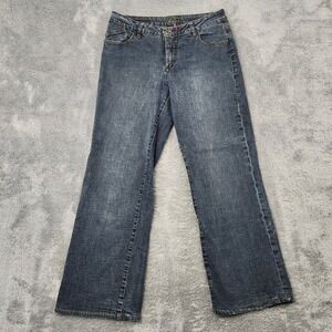 Jag Jeans Denim Women 14 Blue Stretch Straight Leg JW9087 5 Pocket Mid Rise